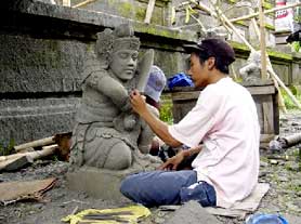 balinese art stone carving